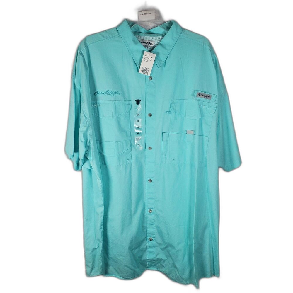 Beau Rivage Short Sleeve Button Up Fishing Shirt Size XXL